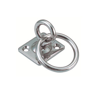 RVS Dekplaat met draaibare ring- RVS304 (A2)