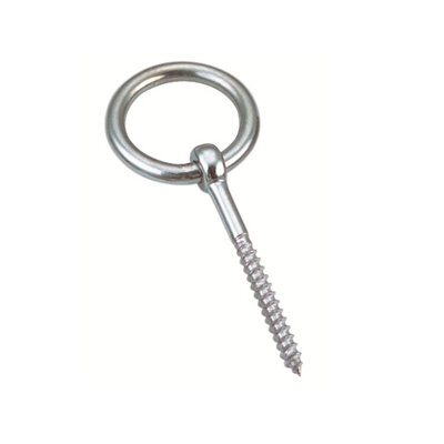 RVS Houtdraadbout met Ring - RVS316(A4)